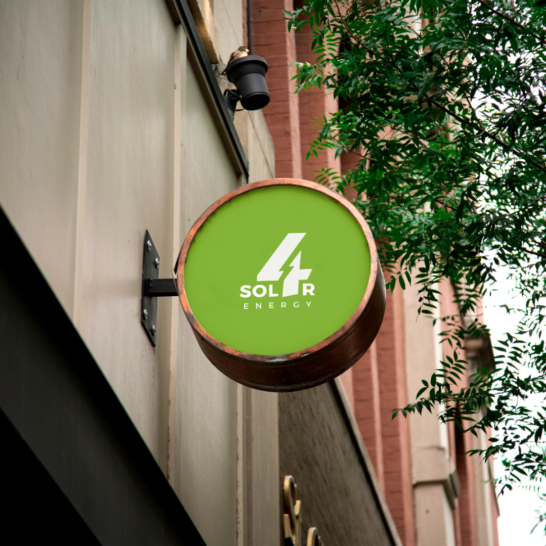 Sol4r Energy logo and brand identity mockup