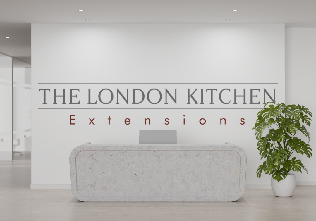 The London Kitchen Extensions logo mockup